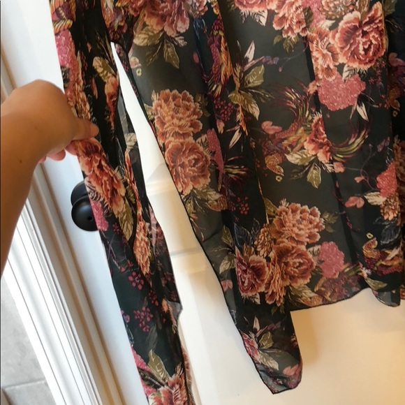 Green Floral Cardigan - Picture 5 of 5